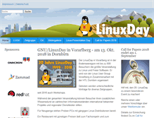 Tablet Screenshot of linuxday.at